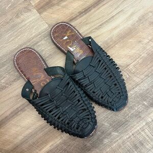 Sam Edelman woven leather mules